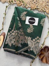 Indupriyaa Green  Handloom Soft Silk Saree With Rich Pallu